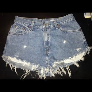 Levi’s Hi-Waisted Jean Shorts